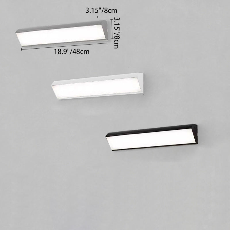 Modern Minimalist Waterproof Outdoor Square Aluminum Acrylic LED Wall Scone Lamp For Outdoor Patio Cuvalon