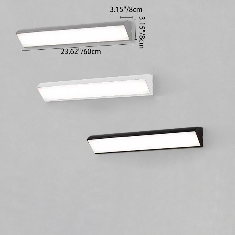Modern Minimalist Waterproof Outdoor Square Aluminum Acrylic LED Wall Scone Lamp For Outdoor Patio Cuvalon