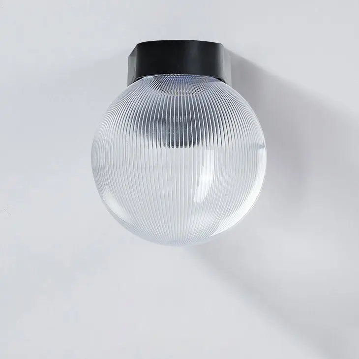 Modern Simplicity Waterproof Orb Polycarbonate Acrylic 1-Light Wall Sconce Lamp For Outdoor Patio Cuvalon