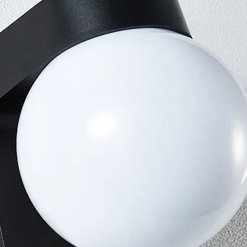 Modern Simplicity Waterproof Orb Polycarbonate Acrylic 1-Light Wall Sconce Lamp For Outdoor Patio Cuvalon