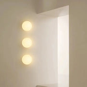 Modern Minimalist Orb Glass 1-Light Wall Sconce Lamp For Living Room Cuvalon