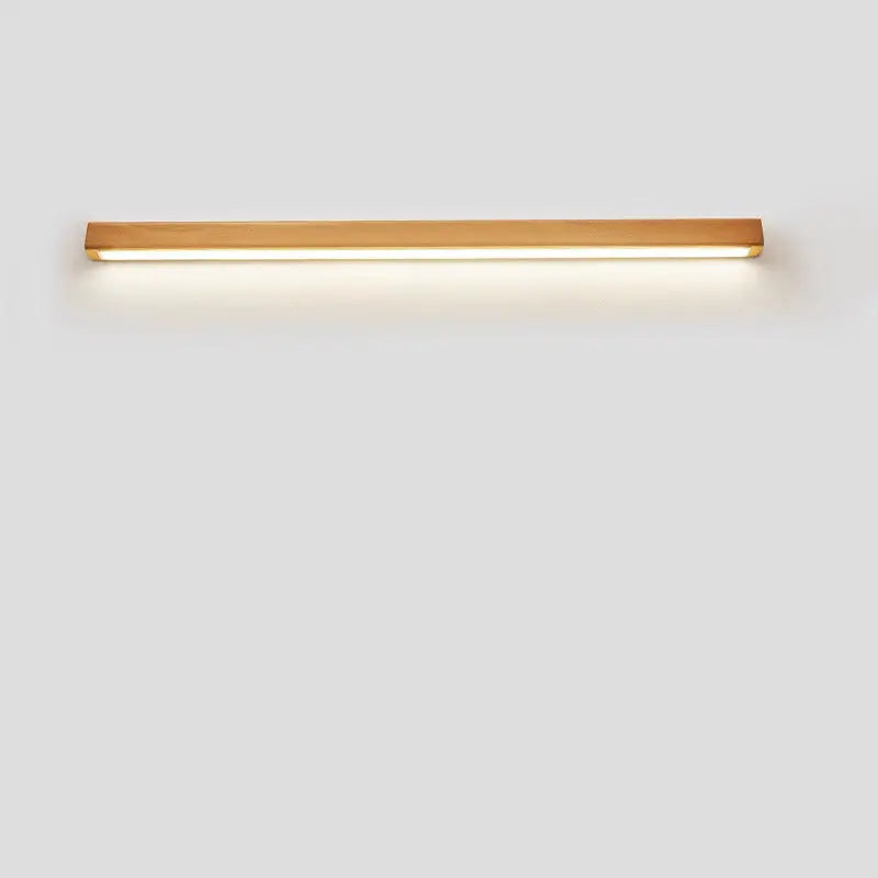 Japanese Simple Solid Wood Strip LED Wall Sconce Lamp Cuvalon