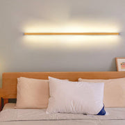 Japanese Simple Solid Wood Strip LED Wall Sconce Lamp Cuvalon