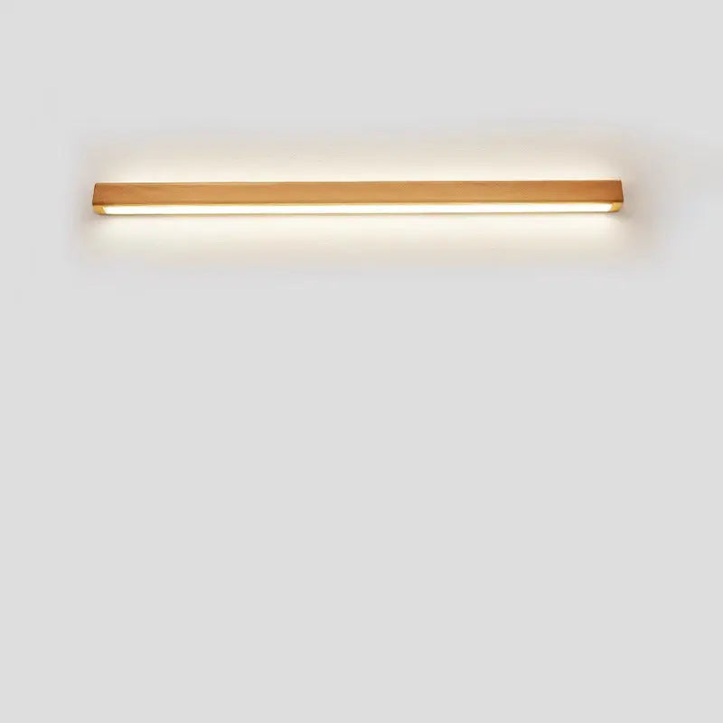 Japanese Simple Solid Wood Strip LED Wall Sconce Lamp Cuvalon