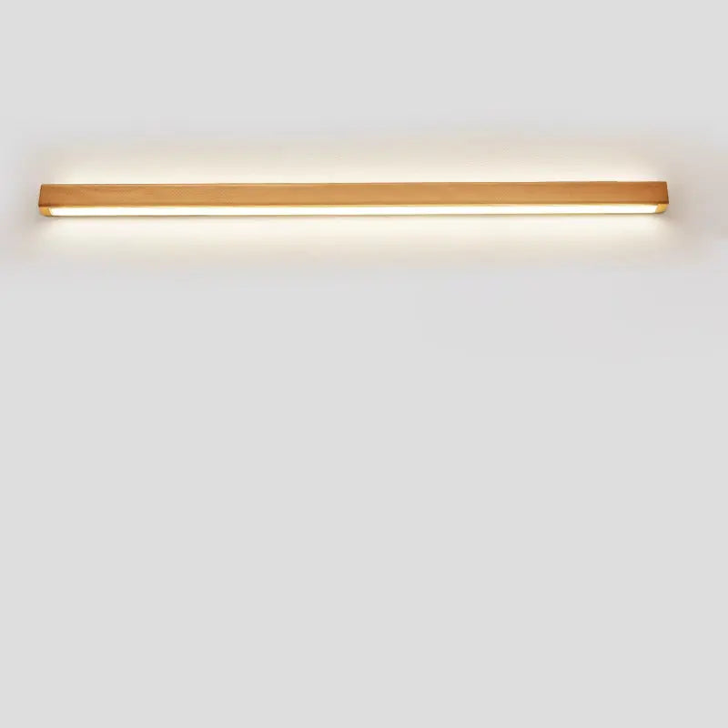Japanese Simple Solid Wood Strip LED Wall Sconce Lamp Cuvalon