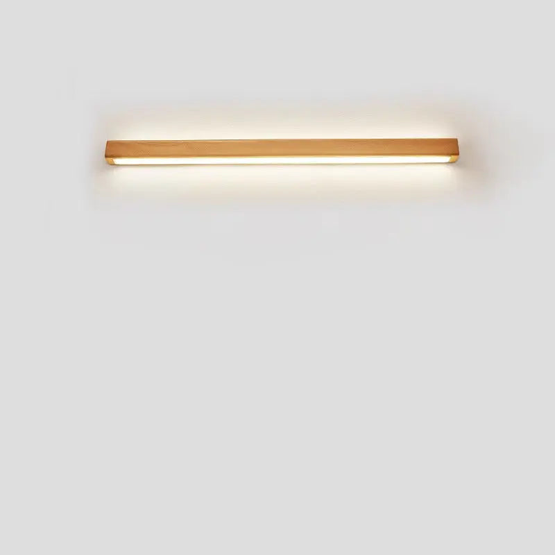 Japanese Simple Solid Wood Strip LED Wall Sconce Lamp Cuvalon