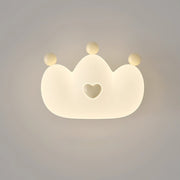 Contemporary Creative Kids Crown Animal Iron PE LED Wall Sconce Lamp For Bedroom Cuvalon