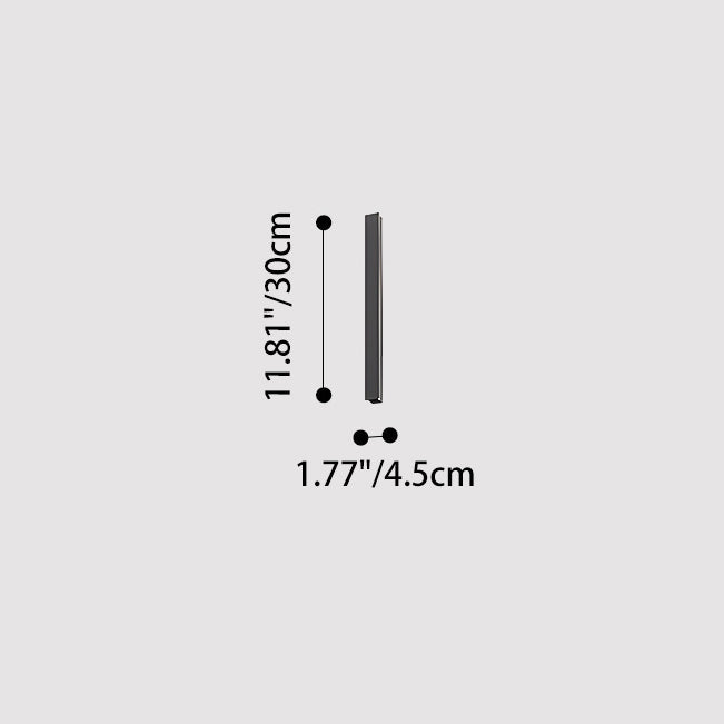 Modern Minimalist Outdoor Waterproof Long Aluminum Acrylic LED Wall Sconce Lamp For Outdoor Patio Cuvalon