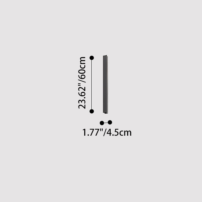Modern Minimalist Outdoor Waterproof Long Aluminum Acrylic LED Wall Sconce Lamp For Outdoor Patio Cuvalon