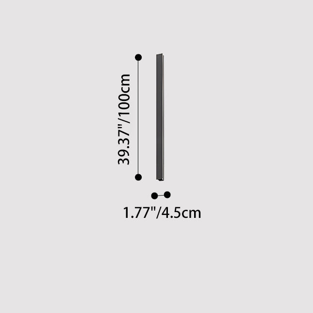 Modern Minimalist Outdoor Waterproof Long Aluminum Acrylic LED Wall Sconce Lamp For Outdoor Patio Cuvalon