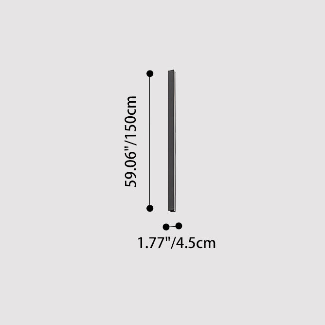 Modern Minimalist Outdoor Waterproof Long Aluminum Acrylic LED Wall Sconce Lamp For Outdoor Patio Cuvalon