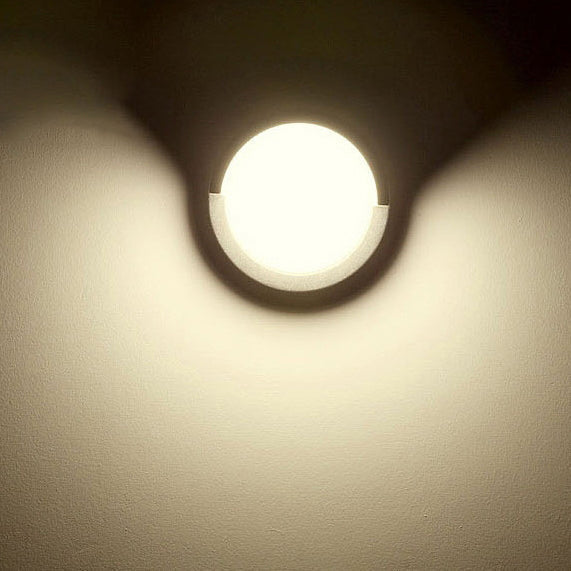 Modern Minimalist Waterproof Round Square Plastic Acrylic LED Wall Sconce Lamp For Garden Cuvalon