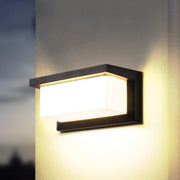 Modern Minimalist Rectangular Waterproof Aluminum LED Wall Sconce Lamp For Outdoor Patio Cuvalon