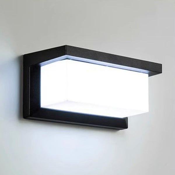 Modern Minimalist Rectangular Waterproof Aluminum LED Wall Sconce Lamp For Outdoor Patio Cuvalon