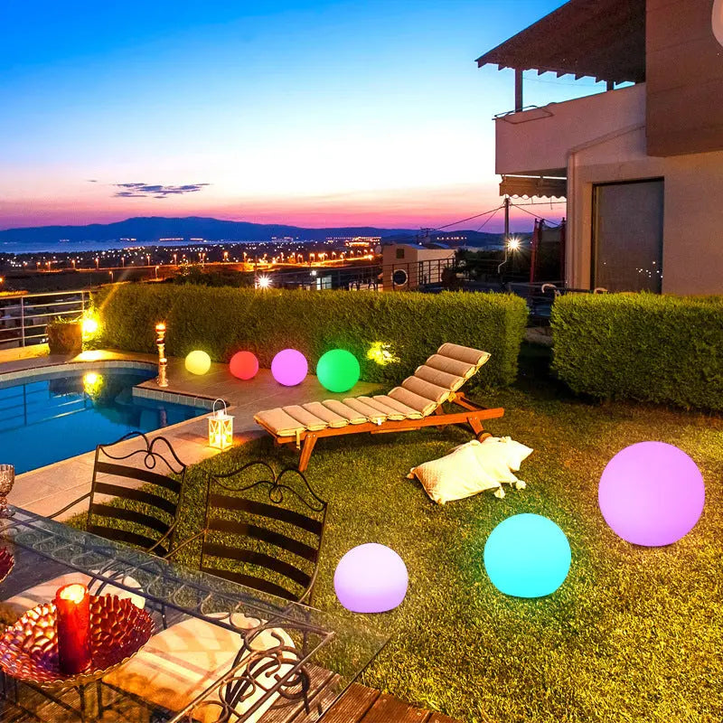 Modern Minimalist Solar Waterproof Globe Plastic PE LED Outdoor Lawn Landscape Light For Garden Cuvalon