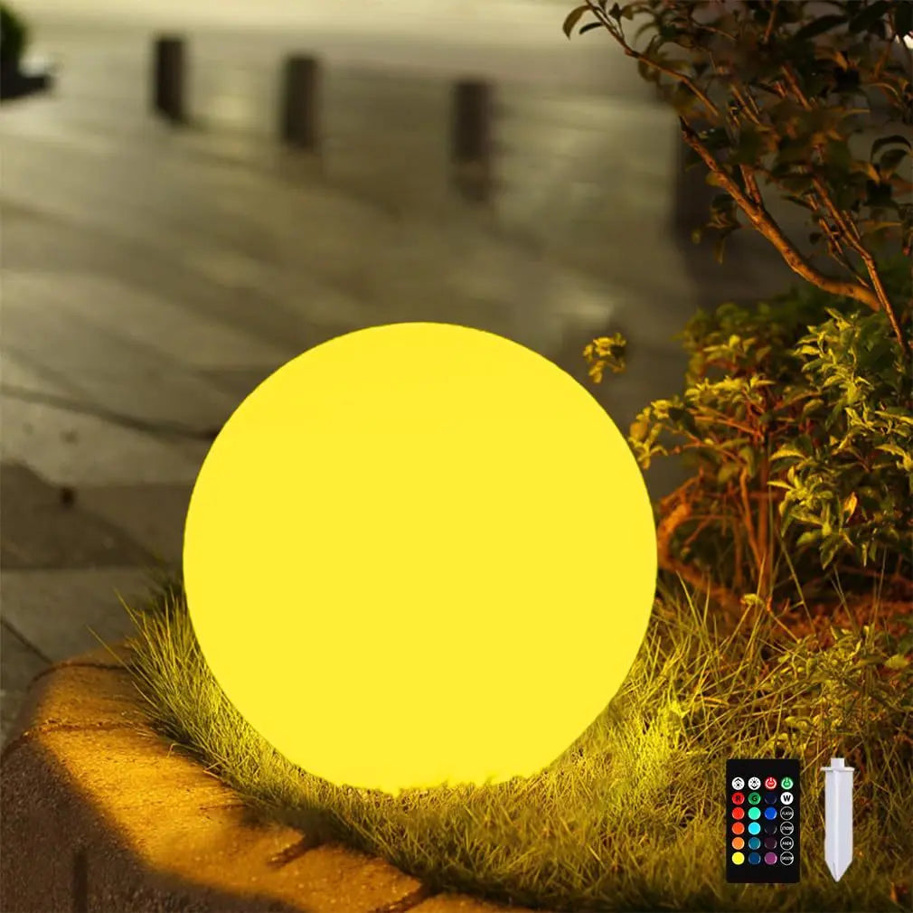 Modern Minimalist Solar Waterproof Globe Plastic PE LED Outdoor Lawn Landscape Light For Garden Cuvalon