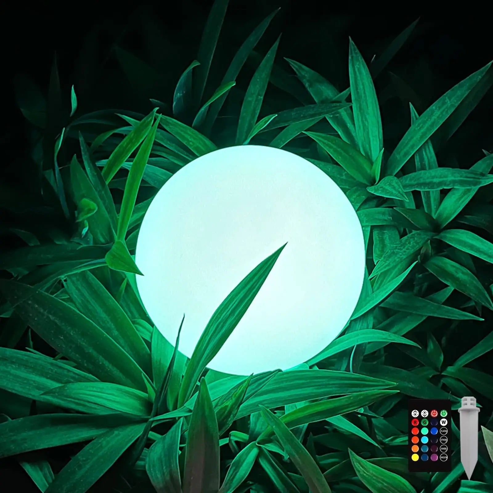 Modern Minimalist Solar Waterproof Globe Plastic PE LED Outdoor Lawn Landscape Light For Garden Cuvalon
