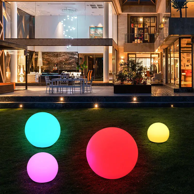 Modern Minimalist Solar Waterproof Globe Plastic PE LED Outdoor Lawn Landscape Light For Garden Cuvalon