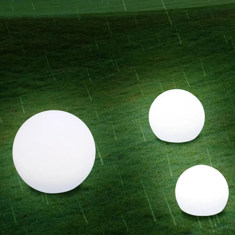 Modern Minimalist Solar Waterproof Globe Plastic PE LED Outdoor Lawn Landscape Light For Garden Cuvalon