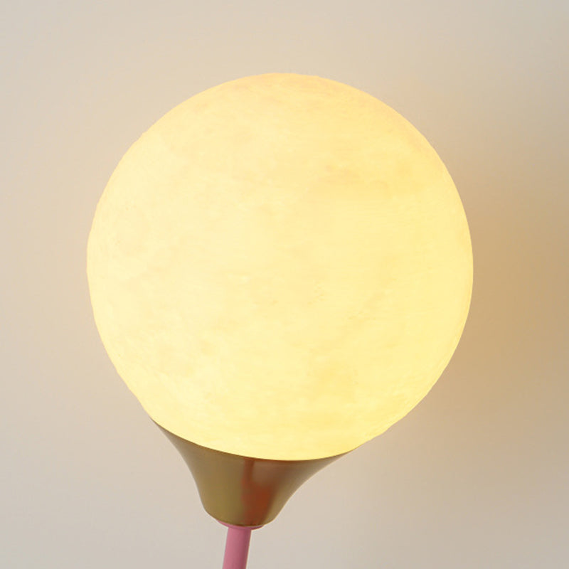 Contemporary Scandinavian Cartoon Kids Bear Balloon Resin PVC 1-Light Wall Sconce Lamp For Bedroom Cuvalon