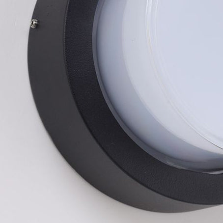 Modern Minimalist Waterproof Square Round Cylinder Die-Cast Aluminum Acrylic LED Flush Mount Ceiling Light For Outdoor Patio Cuvalon