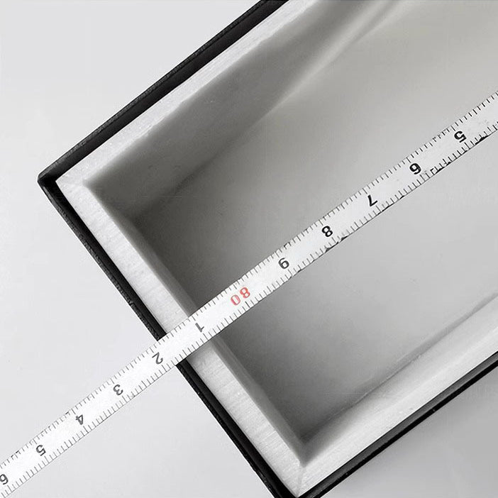 Modern Minimalist Waterproof Rectangle Long Stainless Steel Resin LED Outdoor Wall Sconce Lamp For Outdoor Patio Cuvalon