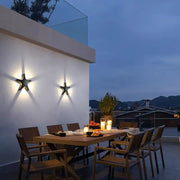 Contemporary Creative Waterproof Starfish Die-Cast Aluminum Acrylic LED Outdoor Wall Sconce Lamp For Outdoor Patio Cuvalon