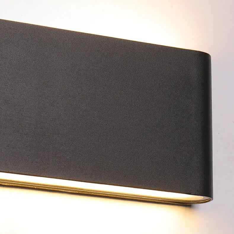 Modern Minimalist Waterproof Rectangle Aluminum LED Outdoor Wall Sconce Lamp For Outdoor Patio Cuvalon