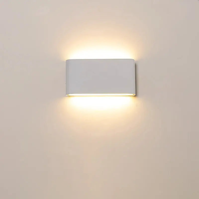 Modern Minimalist Waterproof Rectangle Aluminum LED Outdoor Wall Sconce Lamp For Outdoor Patio Cuvalon