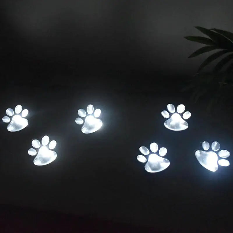 Contemporary Creative Animal Dog Paw Print LED Solar Outdoor Lawn Landscape Light For Garden Cuvalon