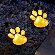 Contemporary Creative Animal Dog Paw Print LED Solar Outdoor Lawn Landscape Light For Garden Cuvalon