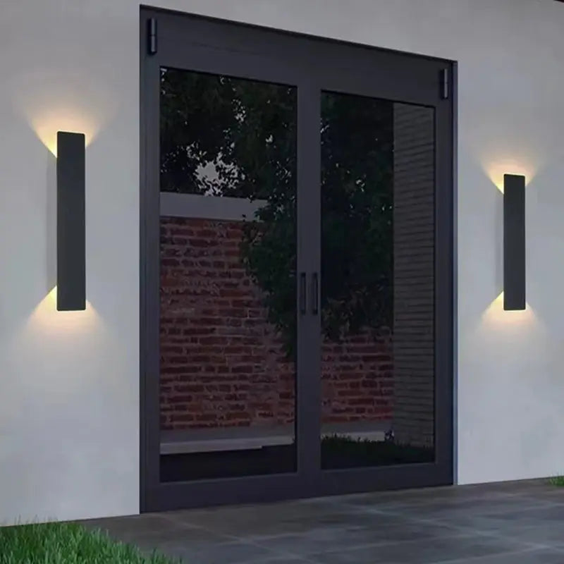 Modern Minimalist Long Strip Aluminum Acrylic LED Waterproof Wall Sconce Lamp For Outdoor Patio Cuvalon
