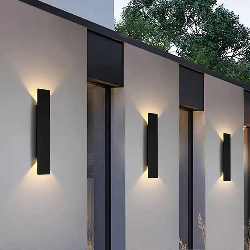 Modern Minimalist Long Strip Aluminum Acrylic LED Waterproof Wall Sconce Lamp For Outdoor Patio Cuvalon