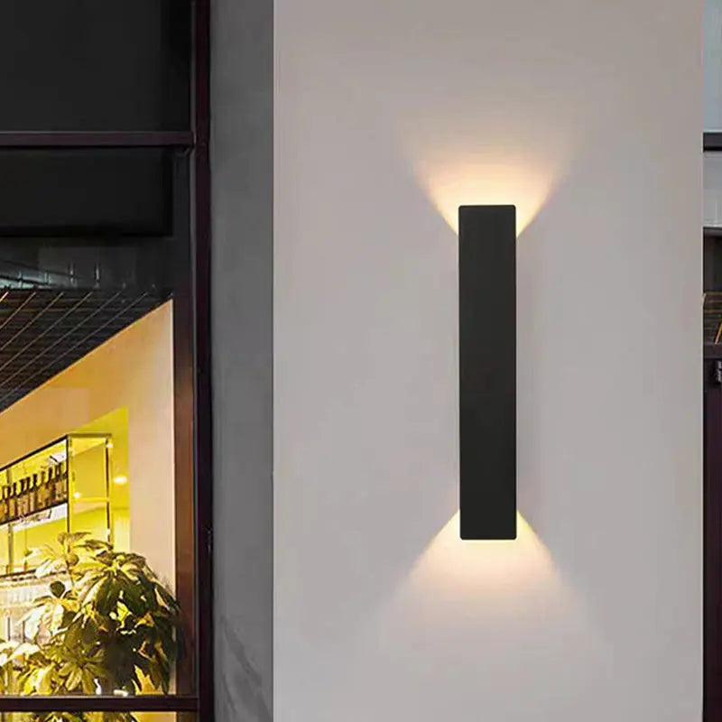 Modern Minimalist Long Strip Aluminum Acrylic LED Waterproof Wall Sconce Lamp For Outdoor Patio Cuvalon
