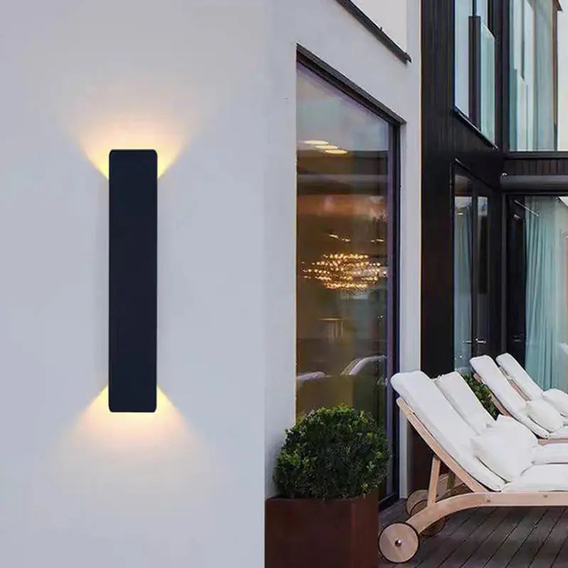 Modern Minimalist Long Strip Aluminum Acrylic LED Waterproof Wall Sconce Lamp For Outdoor Patio Cuvalon