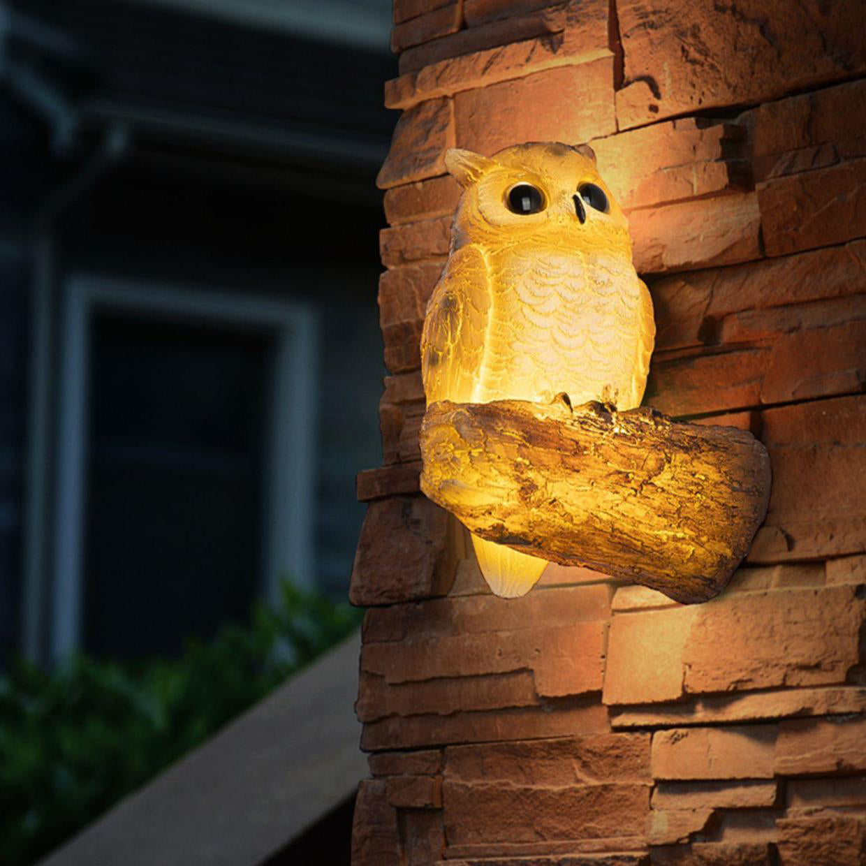 Contemporary Creative Resin Imitation Animal Toucan Owl Waterproof LED Wall Sconce Lamp For Outdoor Patio Cuvalon