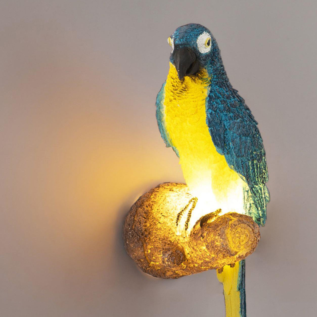 Contemporary Creative Resin Imitation Animal Toucan Owl Waterproof LED Wall Sconce Lamp For Outdoor Patio Cuvalon