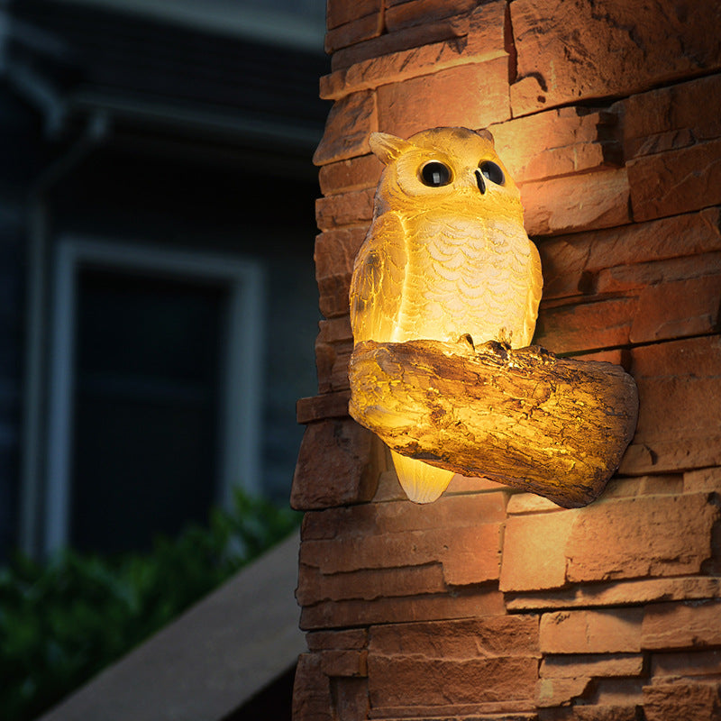 Contemporary Creative Resin Imitation Animal Toucan Owl Waterproof LED Wall Sconce Lamp For Outdoor Patio Cuvalon