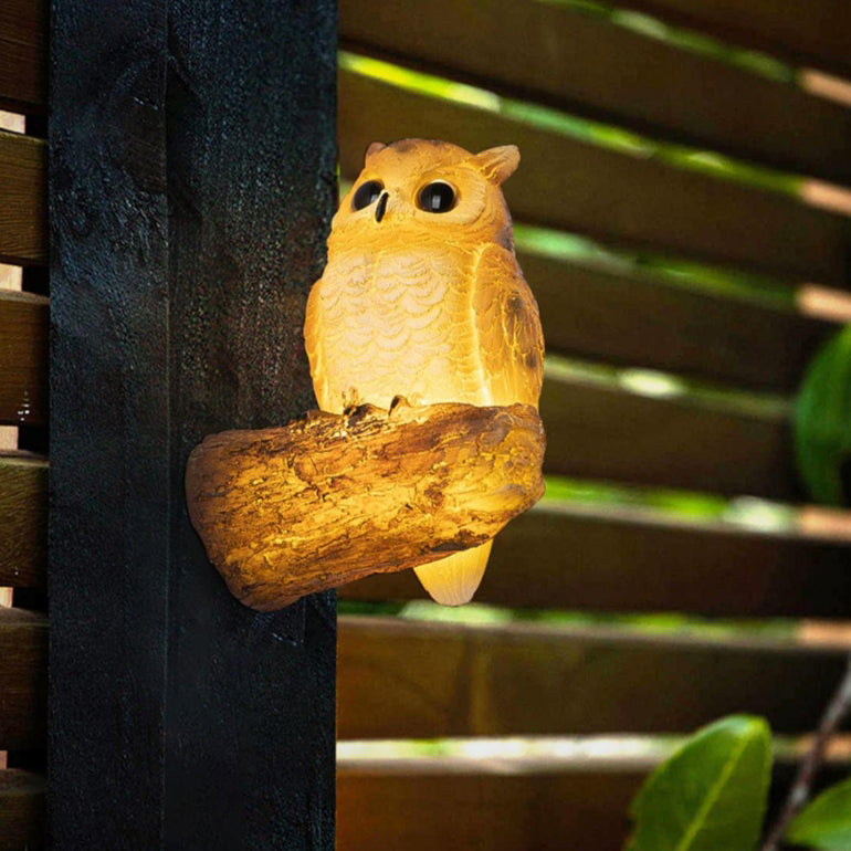 Contemporary Creative Resin Imitation Animal Toucan Owl Waterproof LED Wall Sconce Lamp For Outdoor Patio Cuvalon