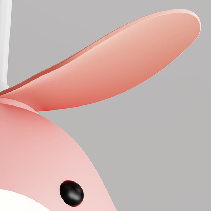 Contemporary Scandinavian Cartoon Whale Plane Iron Acrylic Shade ABS Fan LED Downrods Ceiling Fan Light For Bedroom Cuvalon