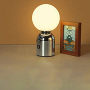 Contemporary Scandinavian Round Orb USB Iron Acrylic LED Table Lamp For Bedroom Cuvalon