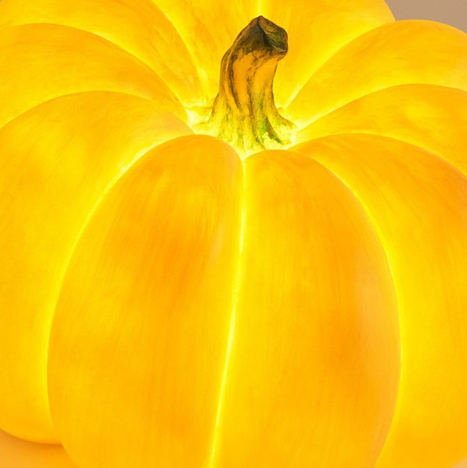 Modern Art Deco Solar Waterproof Pumpkin Round Resin LED Outdoor Light For Garden Cuvalon