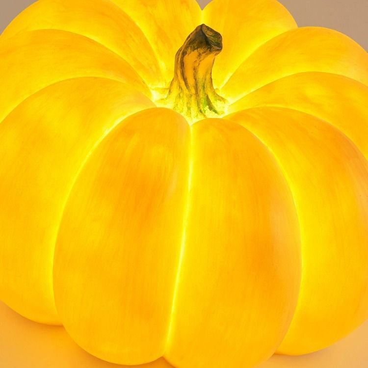 Modern Art Deco Solar Waterproof Pumpkin Round Resin LED Outdoor Light For Garden Cuvalon