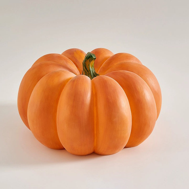 Modern Art Deco Solar Waterproof Pumpkin Round Resin LED Outdoor Light For Garden Cuvalon
