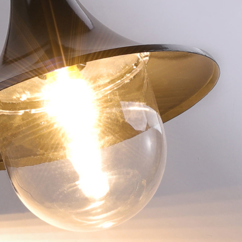 Contemporary Industrial Waterproof Horn Shape Round Cone Aluminum Acrylic 1-Light Wall Sconce Lamp For Outdoor Cuvalon