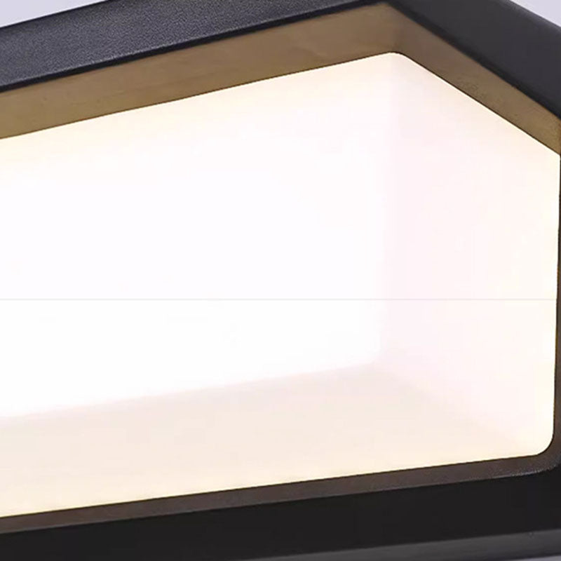 Modern Minimalist Waterproof Rectangle Oval PC Aluminum LED Wall Sconce Lamp For Outdoor Cuvalon