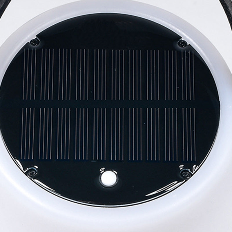 Modern Minimalist Solar Waterproof Portable PE Round Cylinder Cone LED Outdoor Light For Outdoor Cuvalon