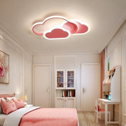 Contemporary Creative Kids Cartoon Clouds Combination Aluminum Acrylic LED Flush Mount Ceiling Light For Bedroom Cuvalon