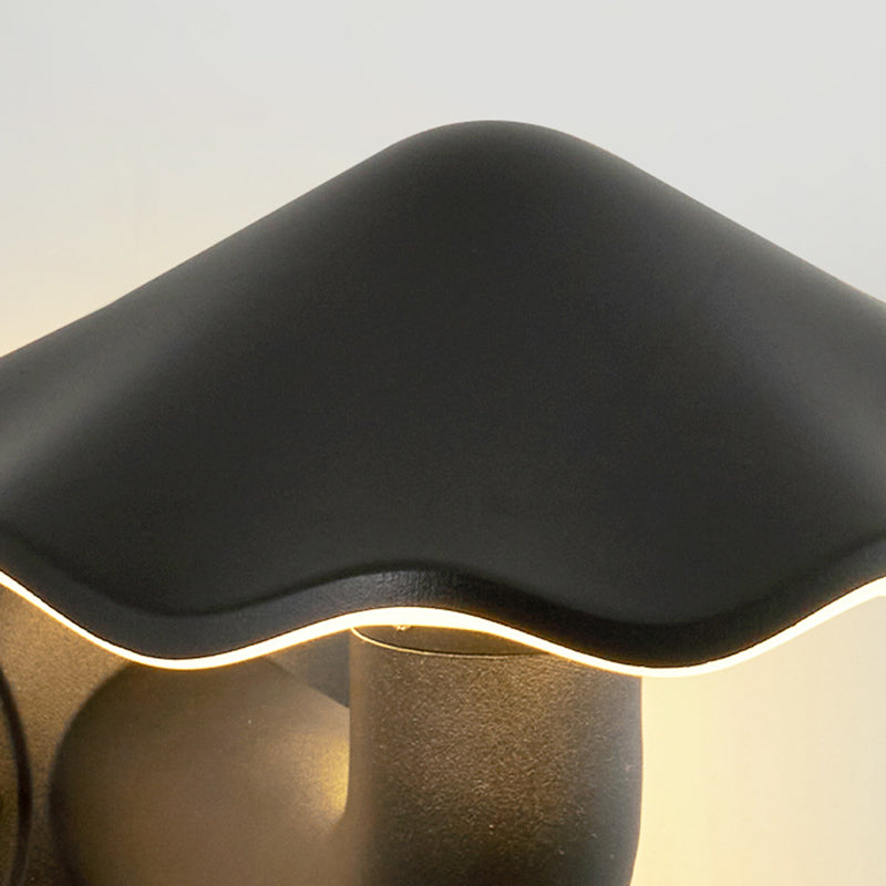 Modern Minimalist Waterproof Mushroom-Shaped Aluminum PC LED Wall Sconce Lamp For Outdoor Patio Cuvalon