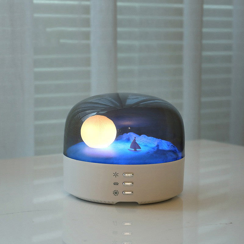 Contemporary Creative Bluetooth Round ABS PC PVC USB LED Kids Night Light For Bedroom Cuvalon